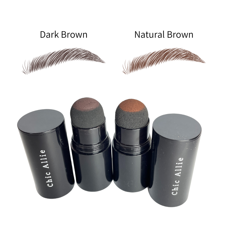 chic allie eyebrow stamps dark brown and natural brown
