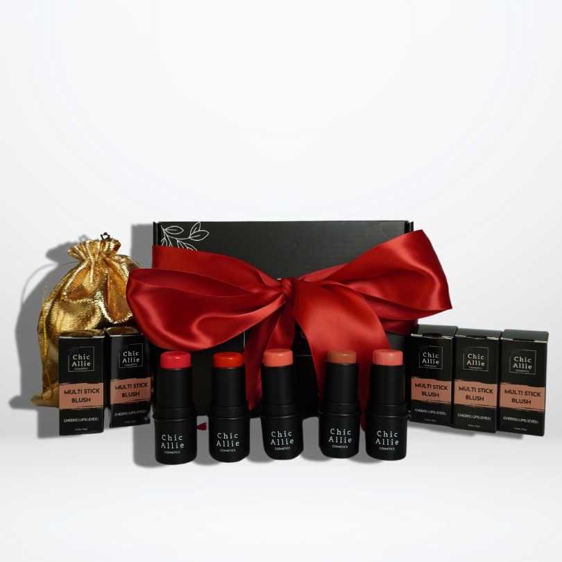 chic allie blush stick holiday gift set for women and friends