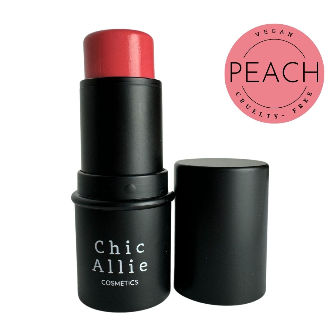 chic allie peach cream blush stick