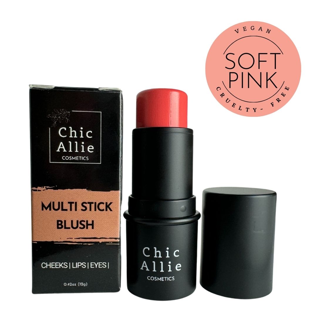 chic allie soft pink cream blush stick