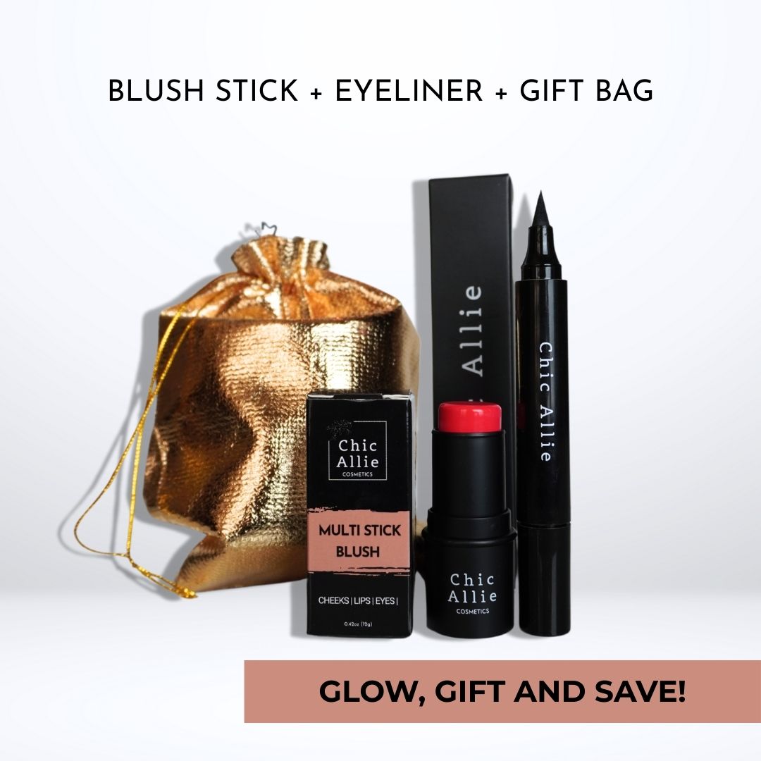 Chic Allie gift set bloush stick and eyeliner pen