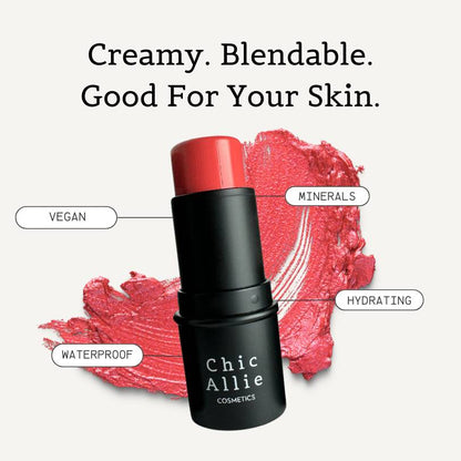 Creamy blush stick, blendable, blush stick