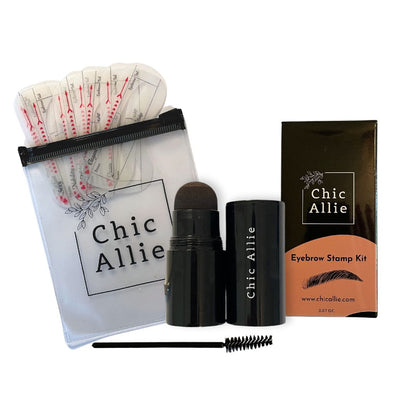 Chic Allie Eyebrow Stamp Kit Stencils Kit Vegan Eyebrow Makeup