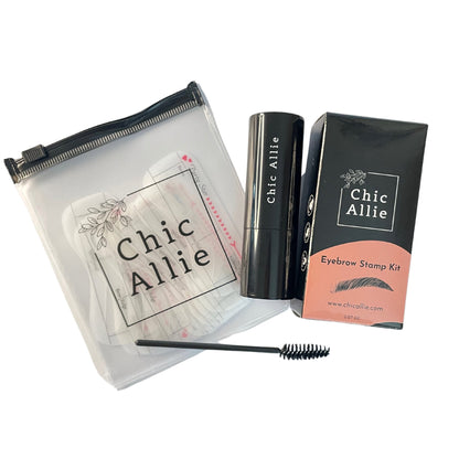 Chic Allie Viral Eyebrow Stamp Kit Stencil Kit