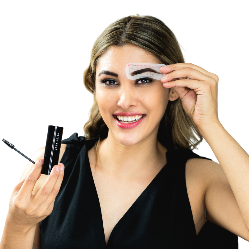 Chic Eyebrow Stamp Kit with Stencils