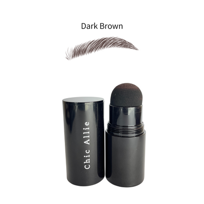 Vegan eyebrow makeup dark brown